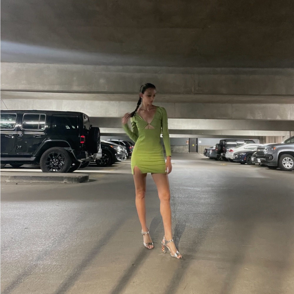Pull&Bear Olive Green dress